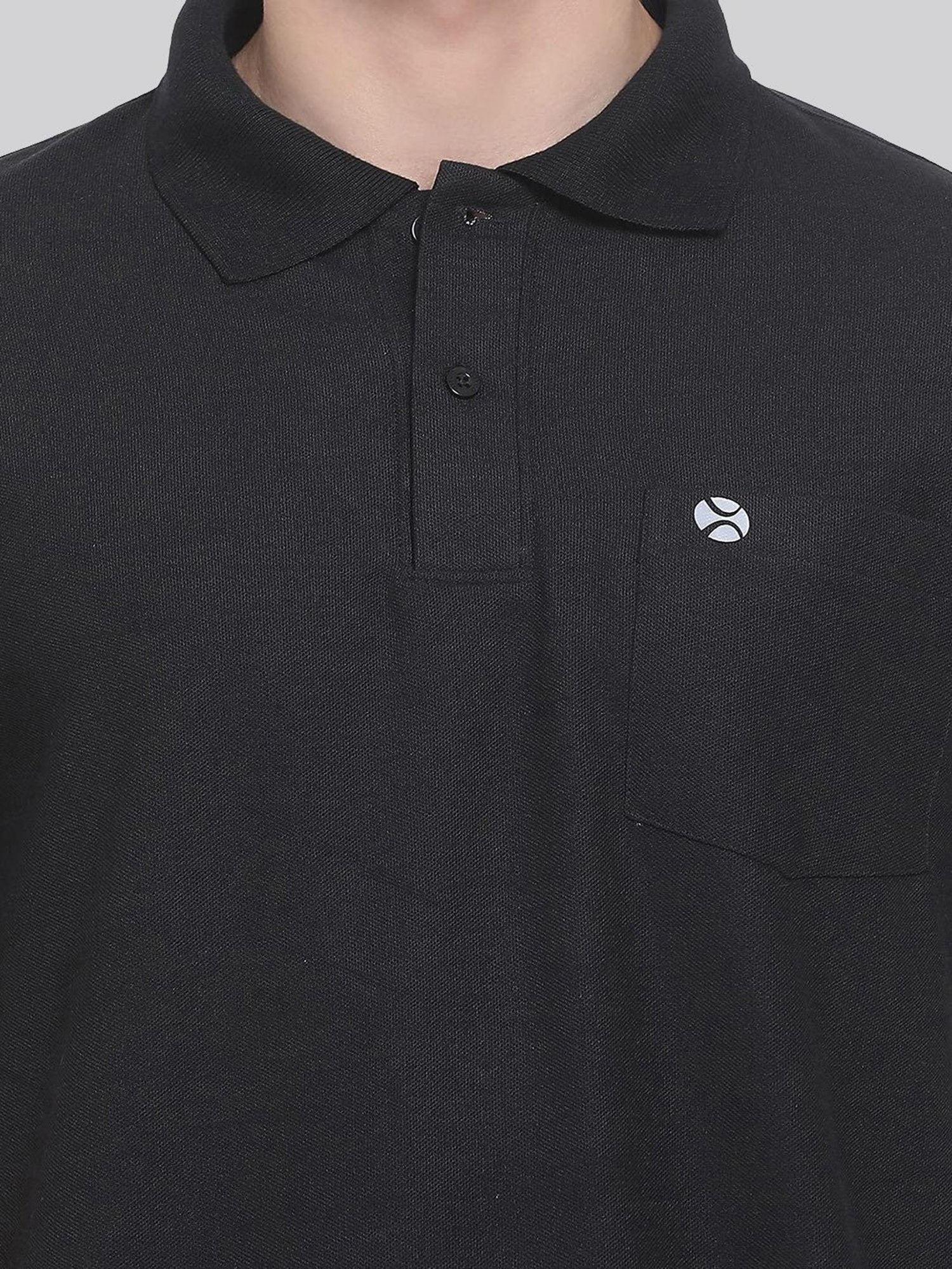 Lux Nitro Black Regular Fit Polo T-Shirt