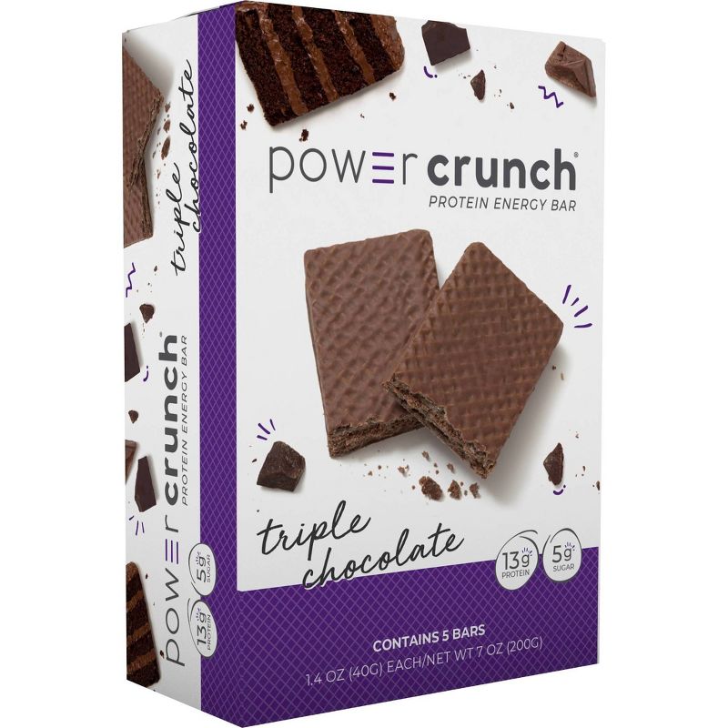 Power Crunch Protein Energy Bar - Triple Chocolate - 5pk/7oz