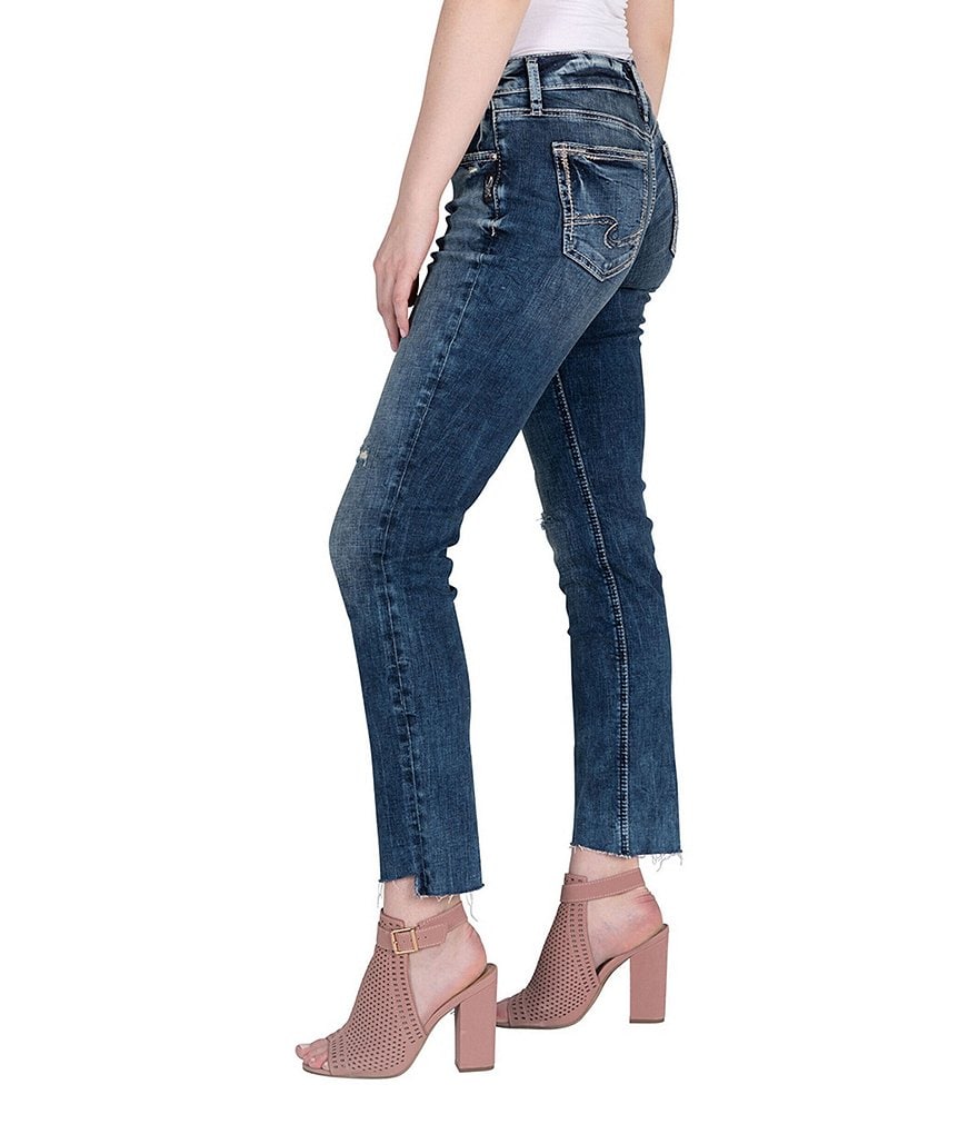 Silver Jeans Co. Highly Desirable Raw Edge Straight Jeans