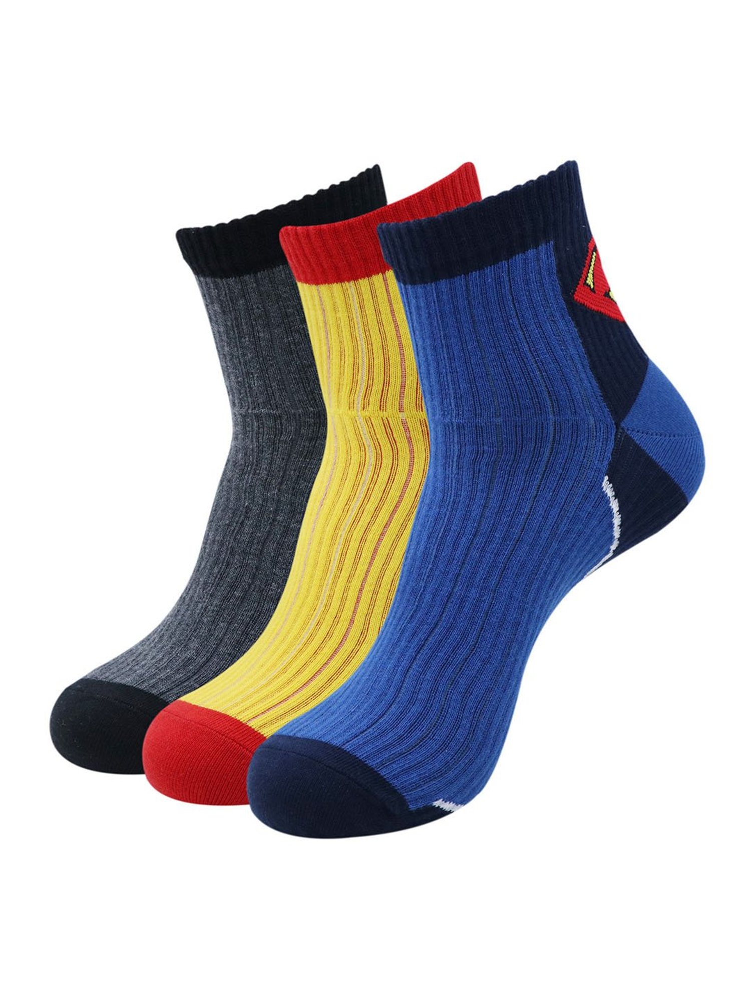 BALENZIA Multicolor Striped Socks - Pack of 3