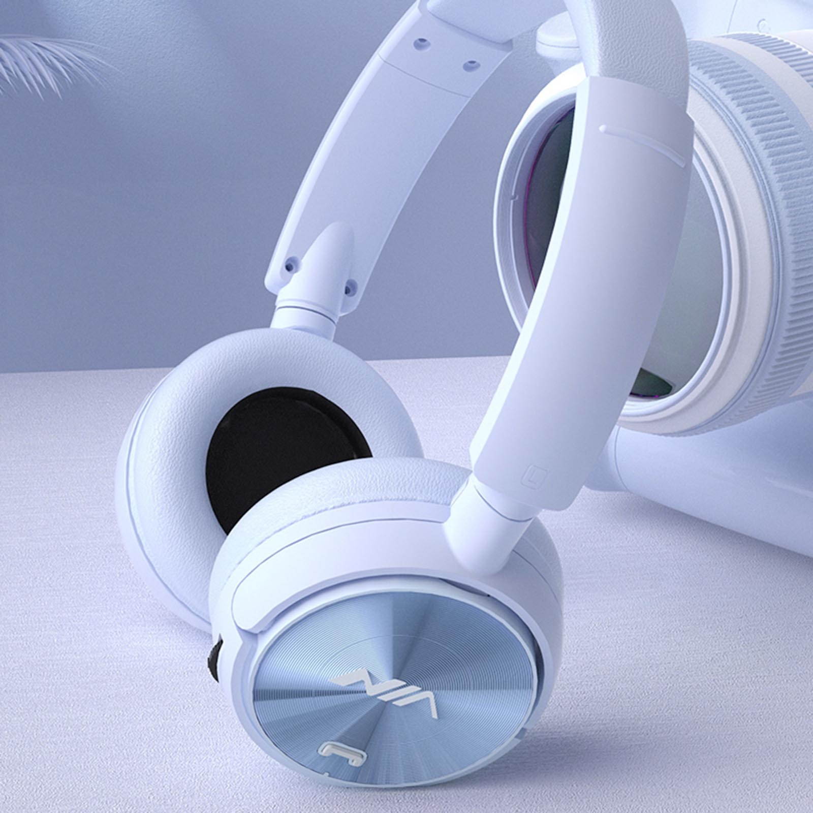 NIA Q2 Foldable On Ear Headset Wireless Bluetooth Headphones 3.5mm AUX IN Music Earphone TF Card MP3 Player FM Radio with Microphone APP Control