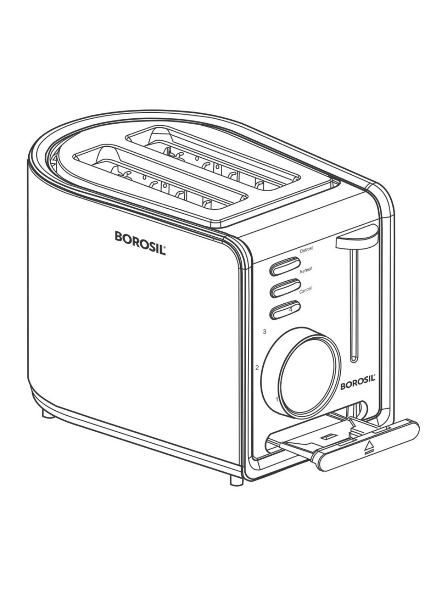 Proctor Silex 2-Slice Toaster - Black