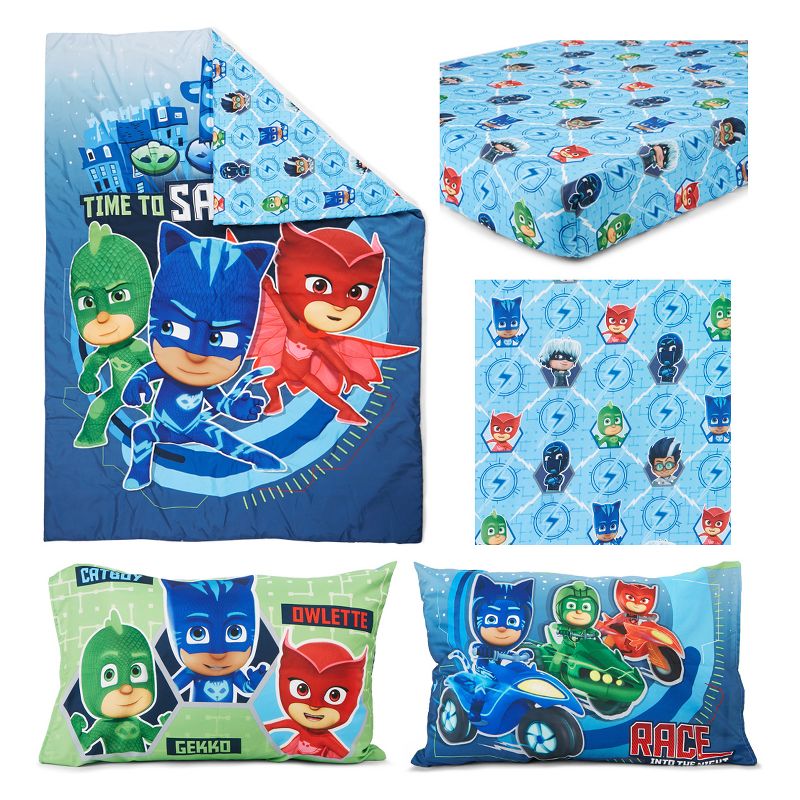 PJ Masks Toddler Bedding Set Blue