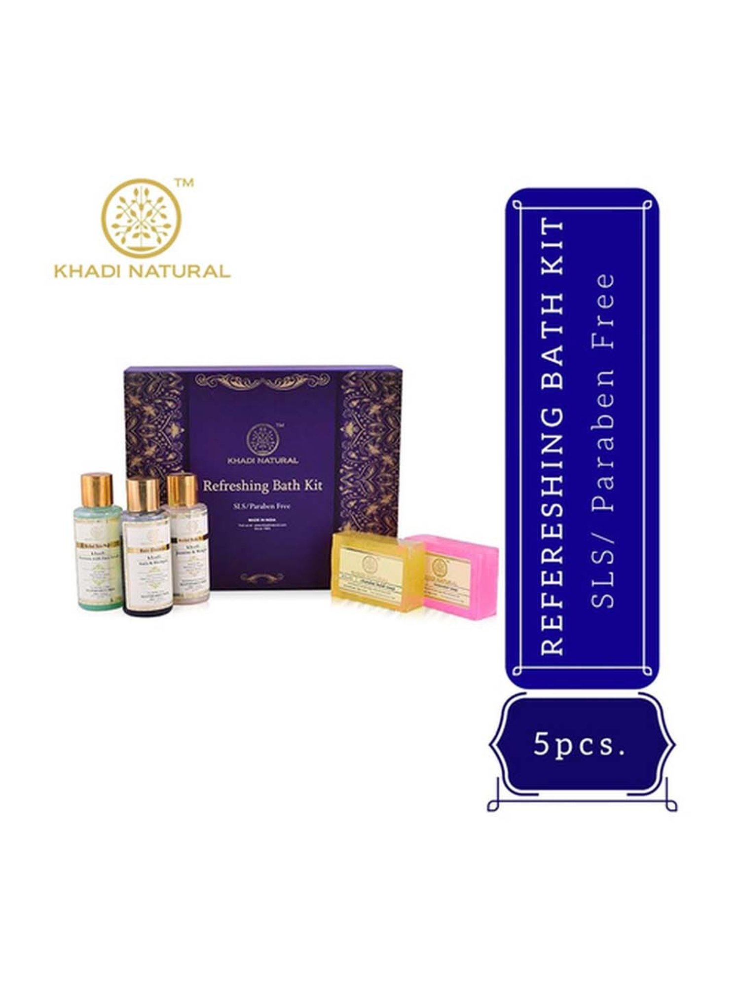 Khadi Natural Herbal Refreshing Bath Kit - 500 gm