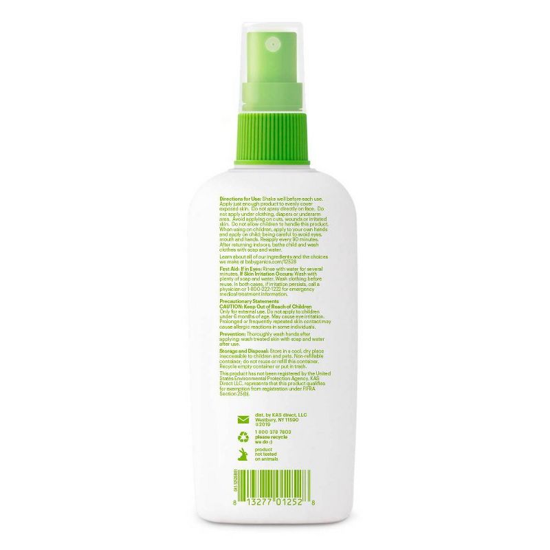 Babyganics Natural DEET-Free Insect Repellent - 6oz Spray Bottle