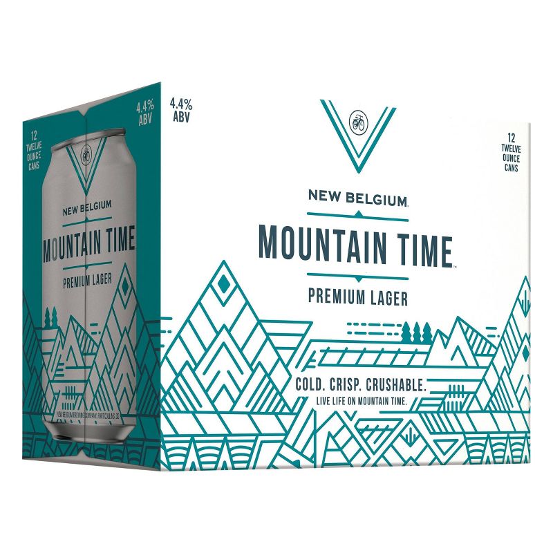 New Belgium Mountain Time Lager Beer -12pk/12 fl oz Cans