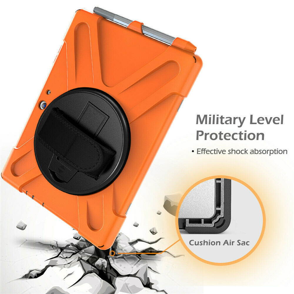 Werleo Surface Pro 6 Case Surface Pro Case 2017 Heavy Duty Full-Body Rugged Protective Case Cover with Kickstand Hand Strap for Microsoft Surface Pro 6 2018 / Surface Pro 5 2017 / Surface Pro 4 2015