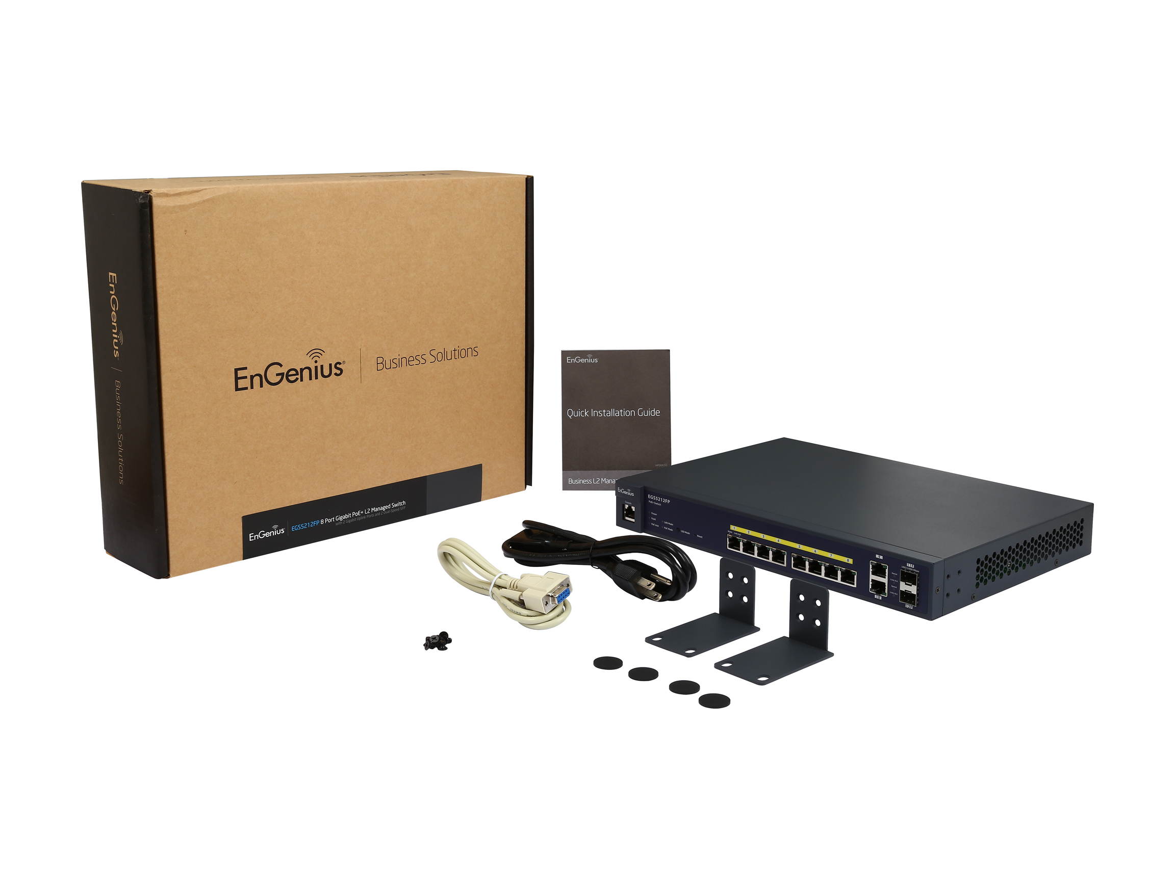 EnGenius EGS5212FP 8-port Gigabit AT PoE + 2 Gigabit port + 2SFP Smart Switch