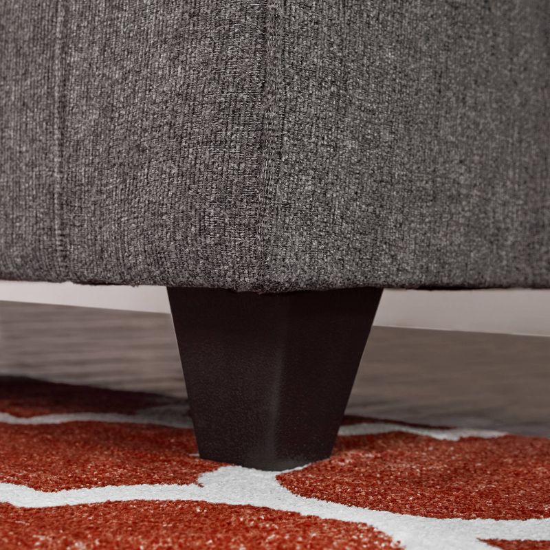 Boone Roll Arm Loveseat Gray - True Seating