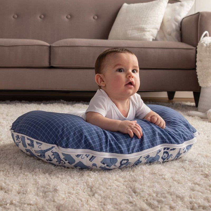 Boppy Original Nursing Pillow Cover - Gray Gold Giraffes