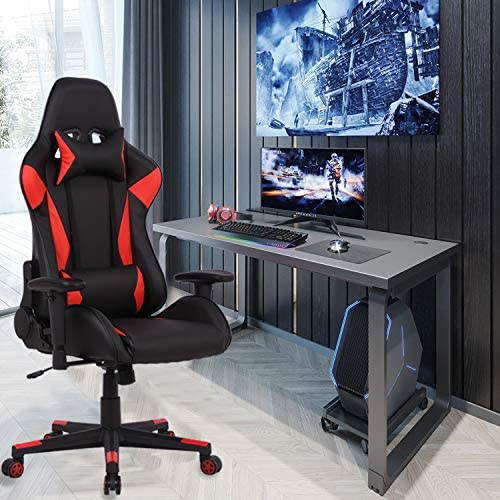 Gaming Chair Racing Video Game Chairs High Back Ergonomic Office Computer Desk Chair with Headrest