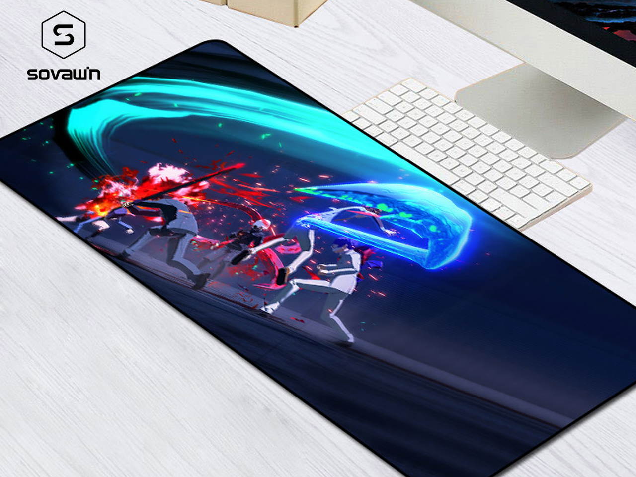 Sovawin XXL Mousepad Rubber Mouse Mat Gaming Mouse Pad Anime Tokyo Ghoul Large XXL Mousepad Gamer Speed Locking Edge Computer Pads