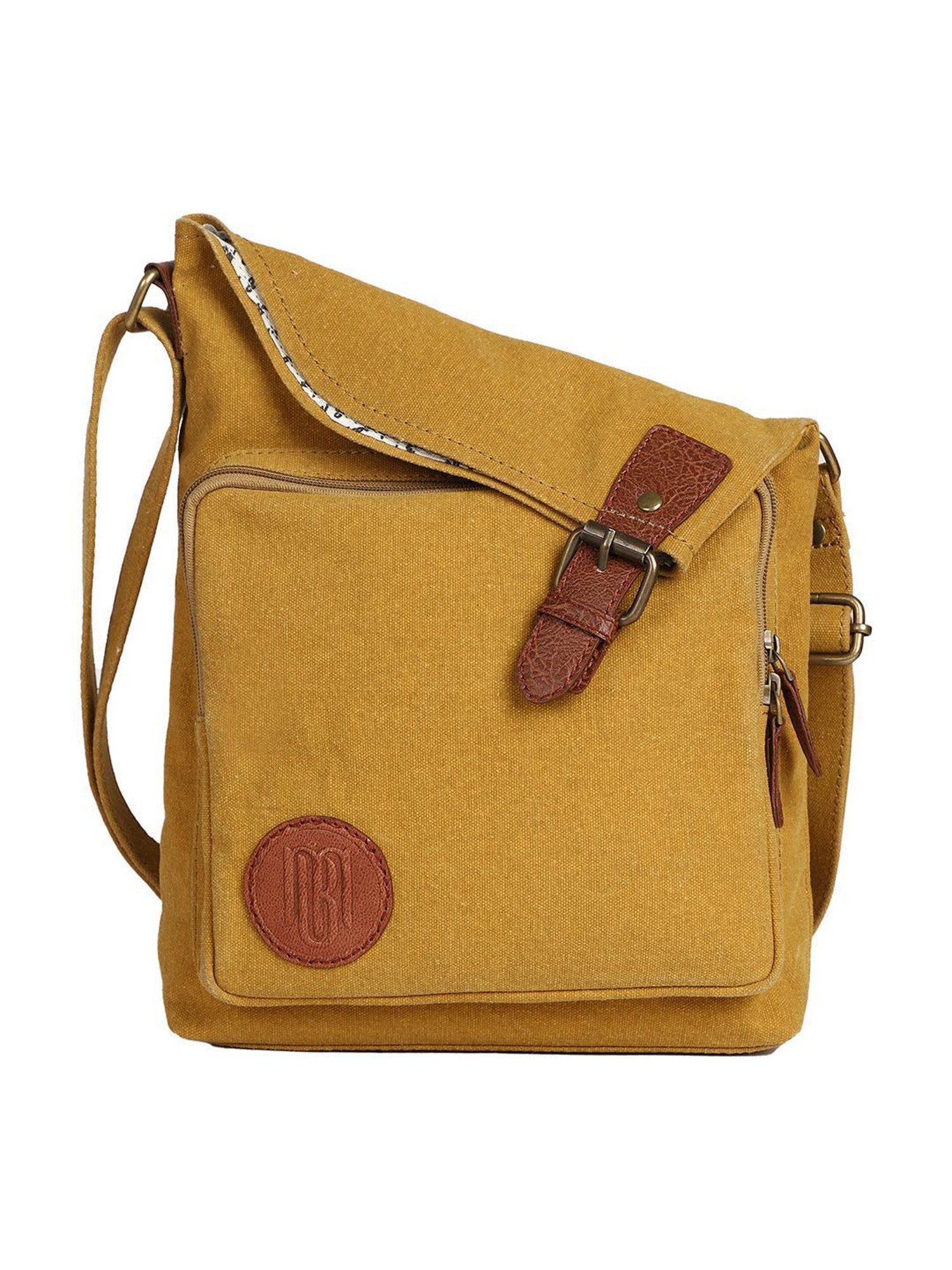 Mona B Mustard Small Cross Body Bag