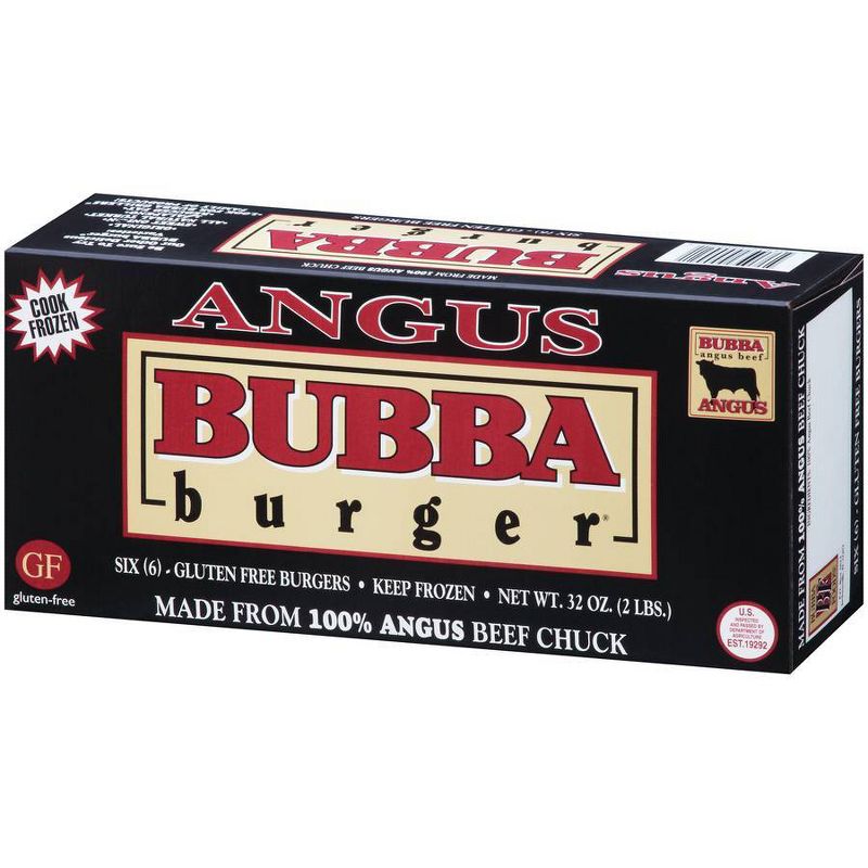 Bubba Burger Angus Beef Chuck Patties - Frozen - 2lbs/6ct