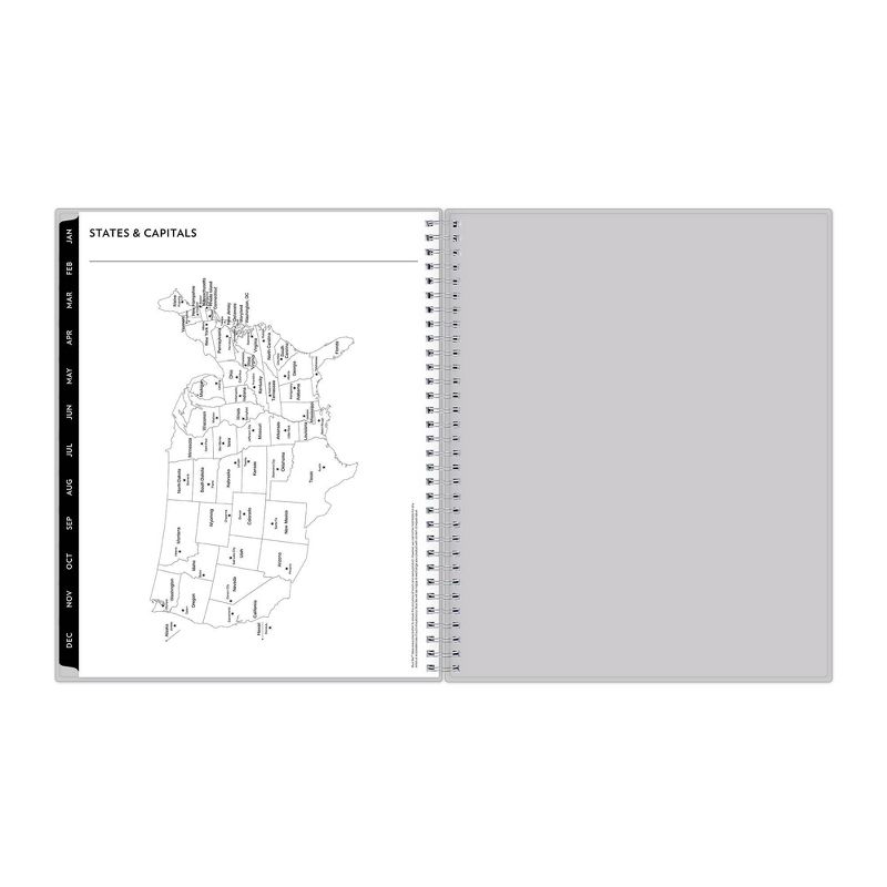 Undated Blue Sky Planner PP 8.5x11 VertAppt Wkly/Mthly Wirebound - Solid Periwinkle