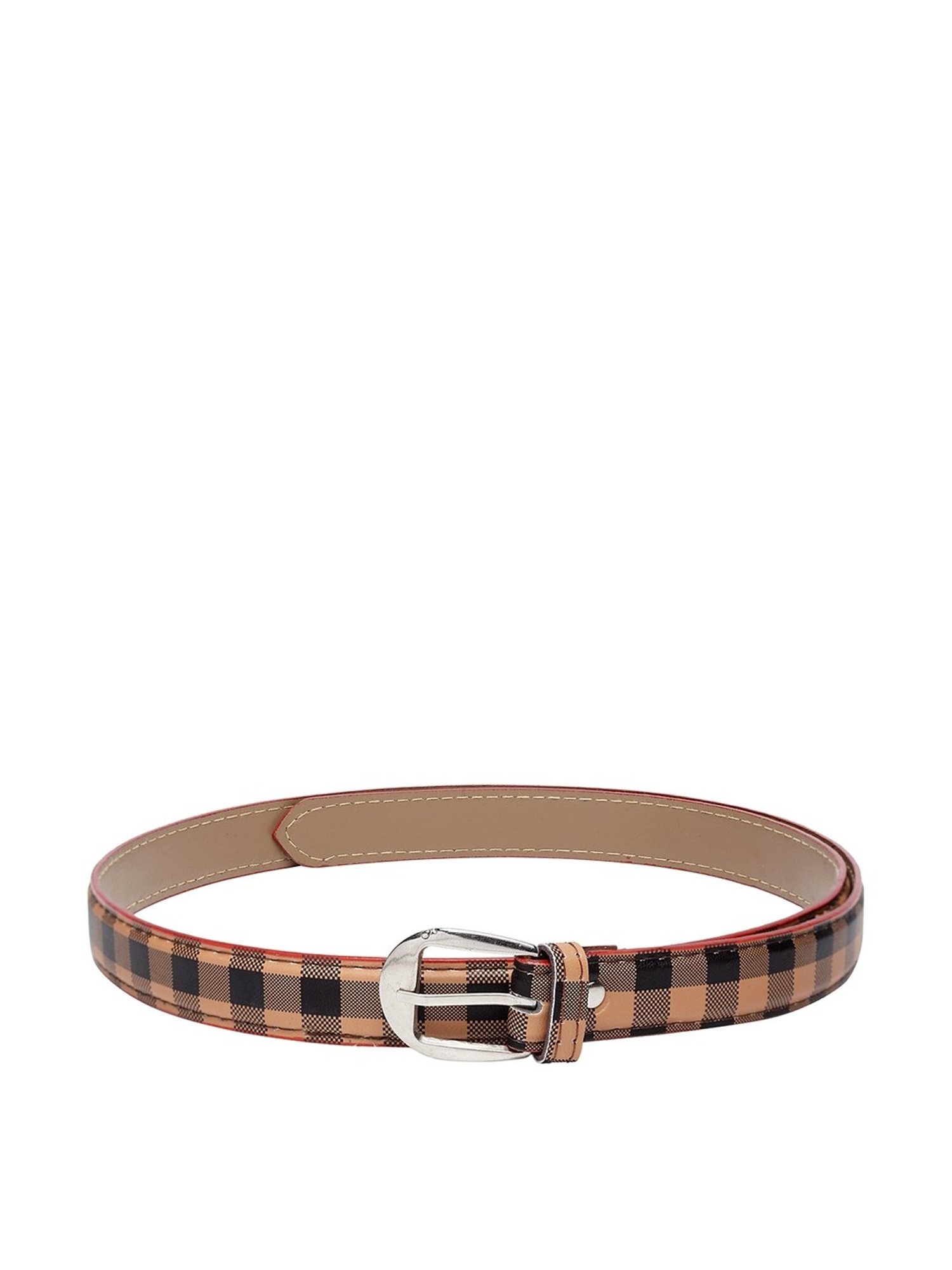 Apsis Brown PU Waist Belt for Women