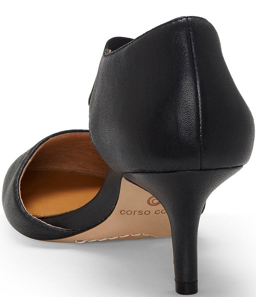 CC Corso Como Denice Leather Asymmetrical Pointed Toe Pumps