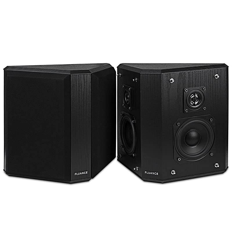 SXBP2 Home Theater Bipolar Surround Sound Speakers Black Ash