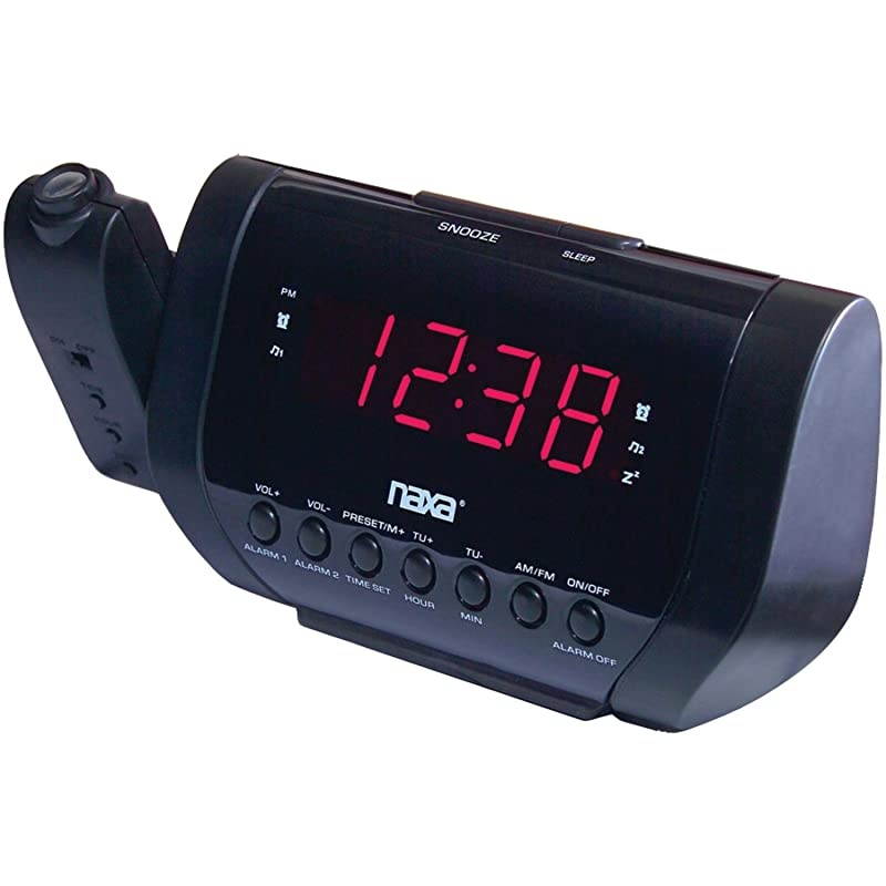 NRC173 Projection Dual Alarm Clock LED Display Integrated with AmFM Radio