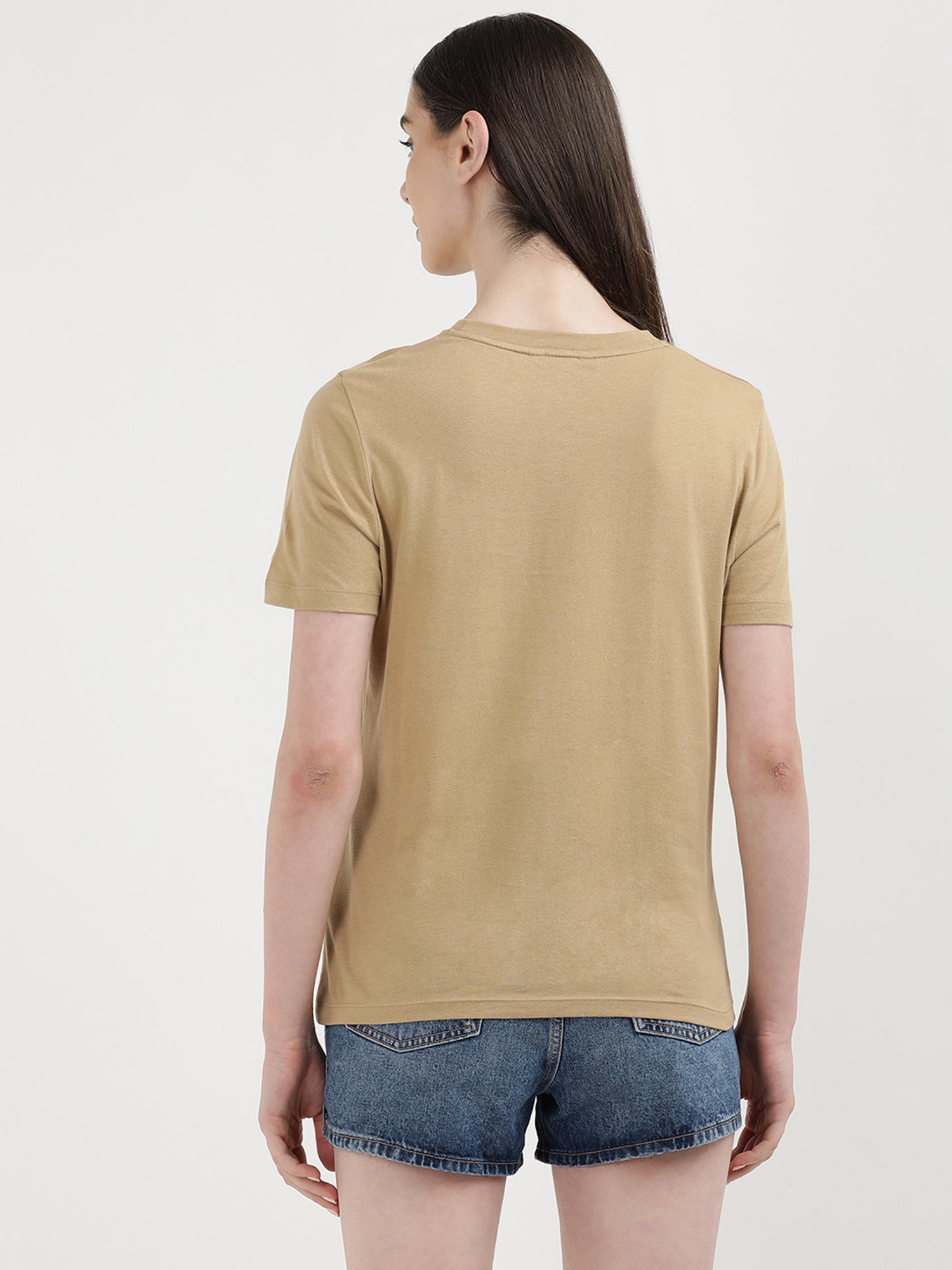 TOMMY HILFIGER Khaki Graphic Print T-Shirt