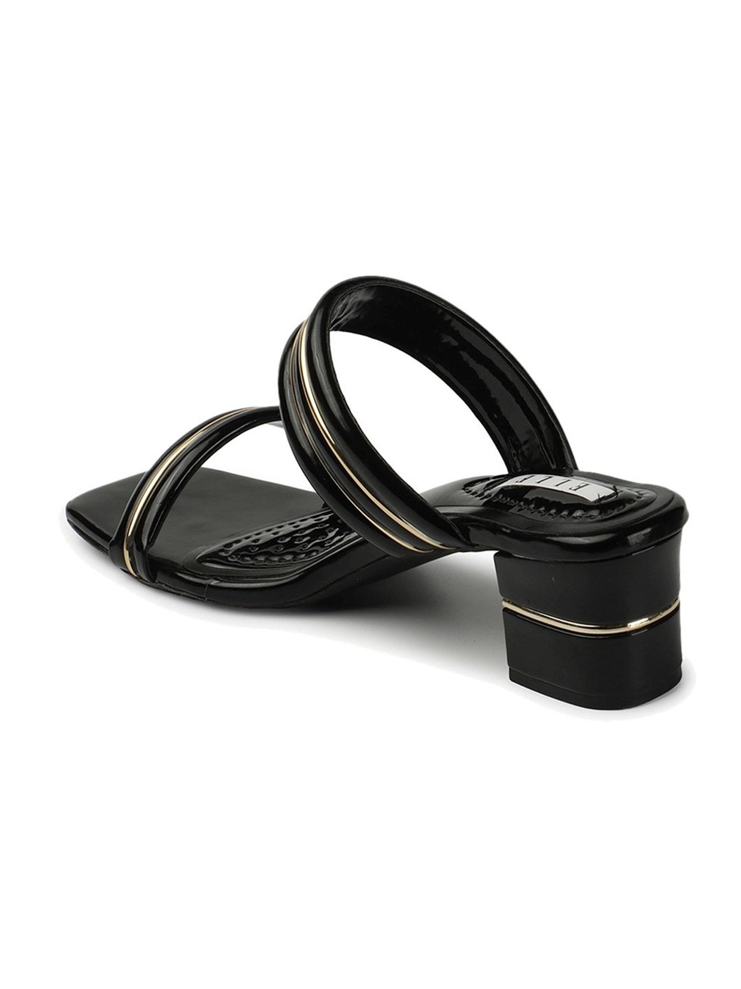 Elle Women's Black Casual Sandals