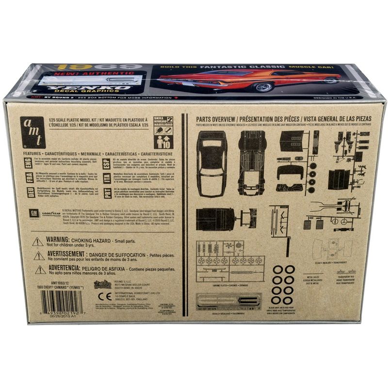 Skill 2 Model Kit 1969 Chevrolet Camaro Yenko 1/25 Scale Model by AMT