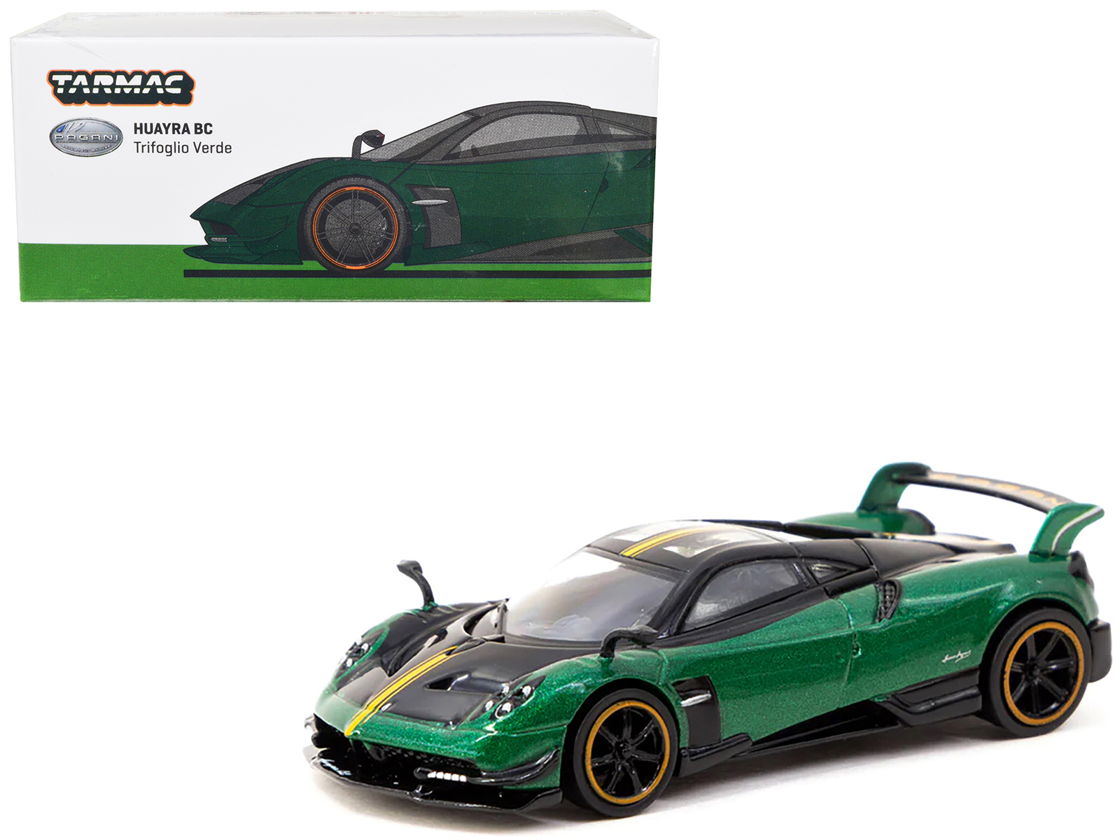 Pagani Utopia Green Metallic 1/64 Diecast Model Car by CM Models