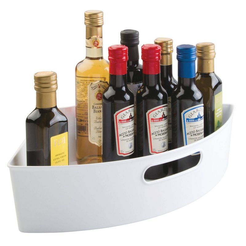 iDESIGN Kitchen Binz 1/4 Wedge Lazy Susan White