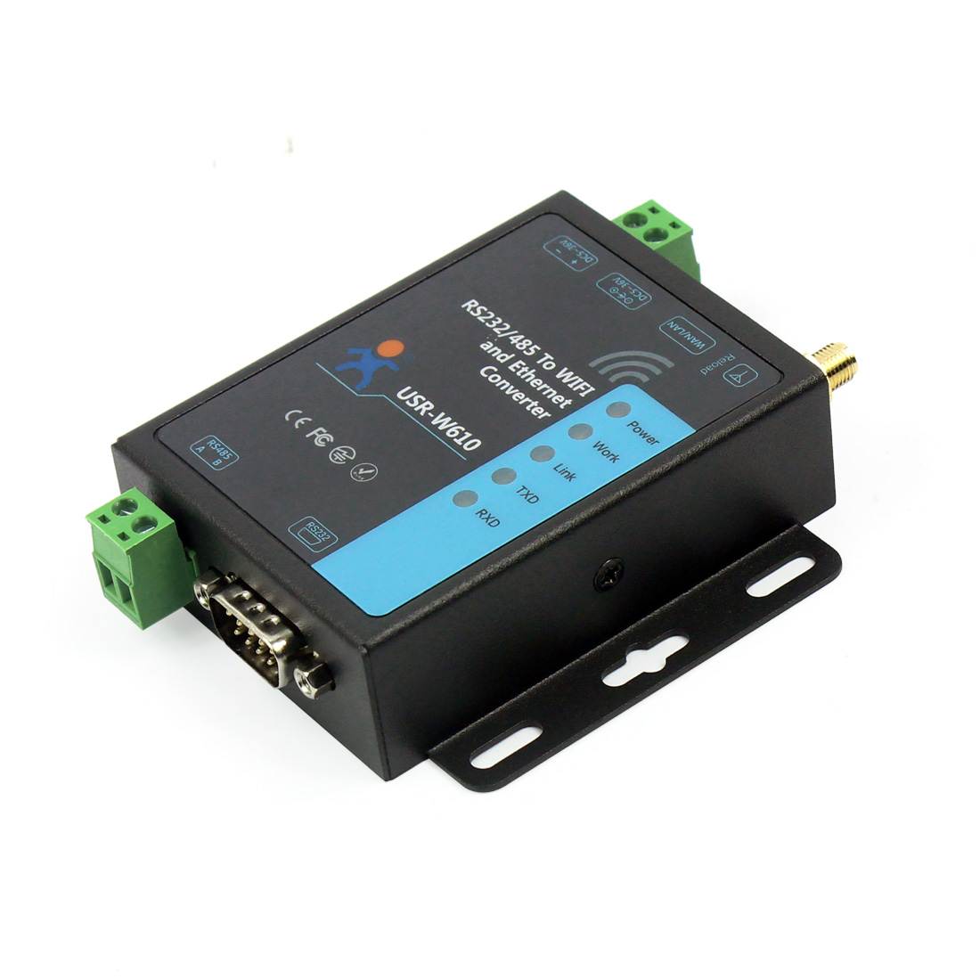 USR-WIFI232-602 V2 RS232 WIFI converters RS232 to Wireless 802.11 b/g/n Converters with Router Function