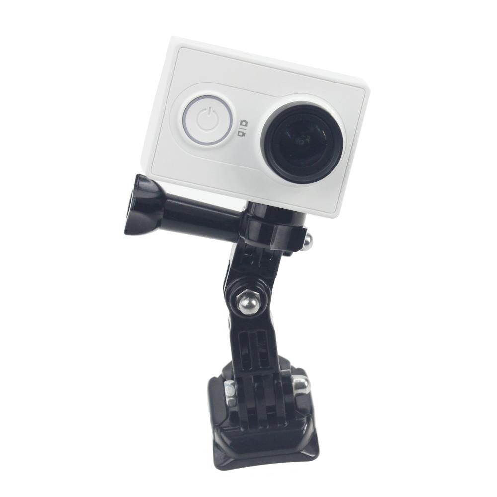 3-Way Pivot Arm Thumb Knob + 1/4 Tripod Mount Adapter Converter + Curved Sticky Mount for Gopro 4 3 Xiaoyi