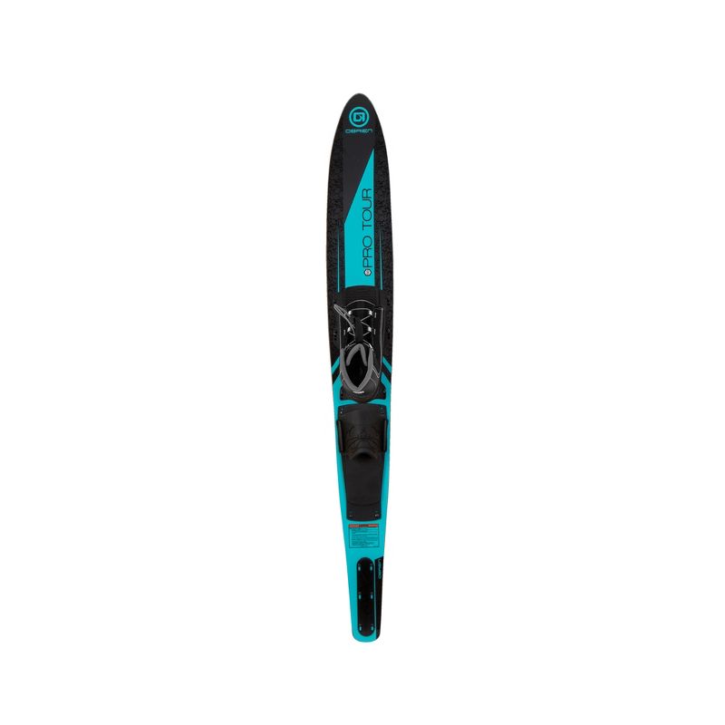 O'Brien Watersports 64 Inch Z9 STD Beginner Ladies Pro Tour Boating Single Slalom Waterski, Blue