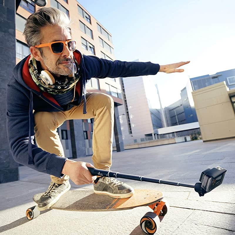 6 in 1 Monopod Tripod Kit by  &ndash; 55&rdquo; Telescoping Vlogging Tripod for Camera, Smartphone & GoPro Tripod, Camera Holder, Camera Stick with Pole & Base, 360 Ball Head and Carry Bag