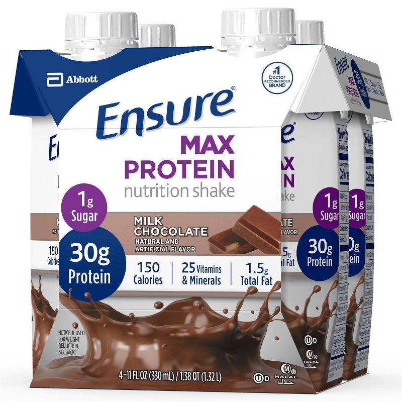 Ensure Max Protein Nutritional Shake - Chocolate - 4ct/44 fl oz