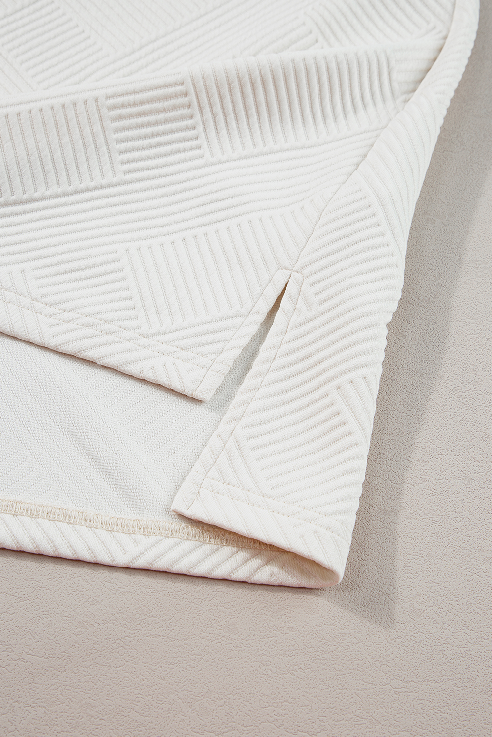 Rose Red Solid Waffle Knit Plus Size Two Piece Shorts Set