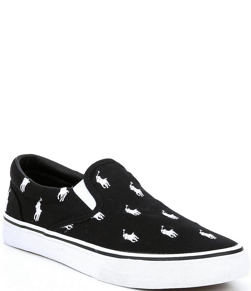 Polo Ralph Lauren Men's Thompson Logo Printed Slip-On Sneakers