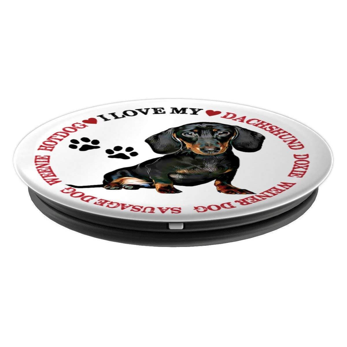 Weiner dog doxie dog Dachshund dog phone accessory - PopSockets Grip and Stand for Phones and Tablets