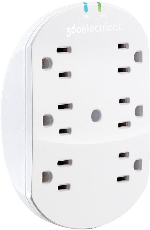 360 Electrical Loft 6 Outlets Surge Protector 360301