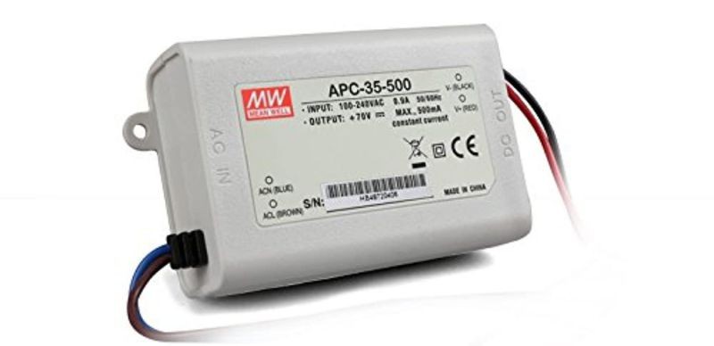 mean well apc-35-500 mean well 35w 25~70v 500ma led driver - 1 items