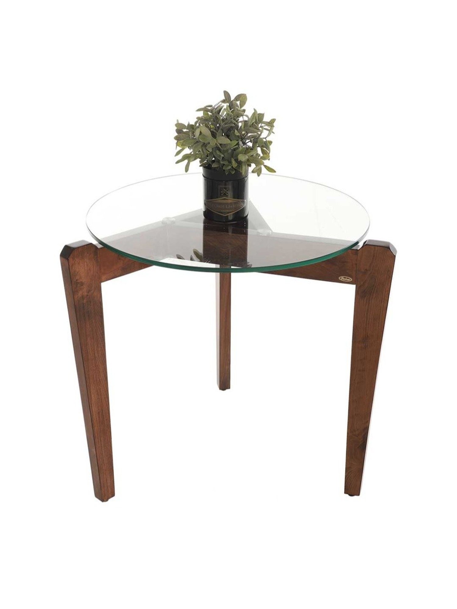 Durian Brenton Walnut Brown Solid Wood Coffee Table in Stain Walnut Finish