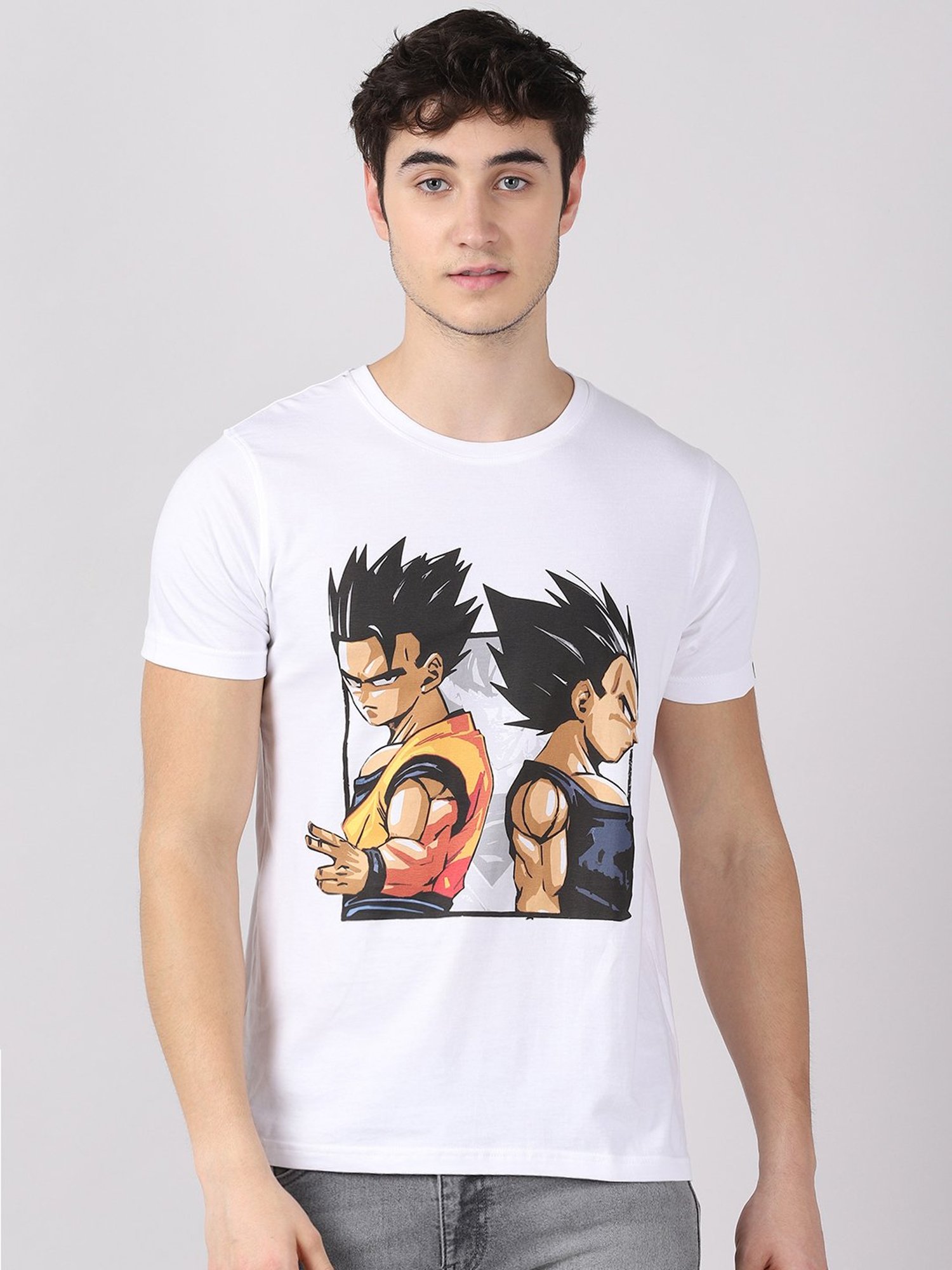 Bushirt White Cotton Crew T-Shirt