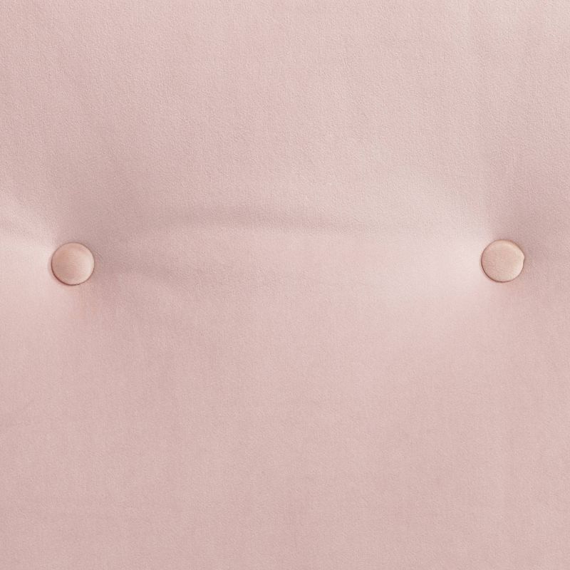 55 Downing Street Martini Pink Velvet Tufted High-Back Armchair