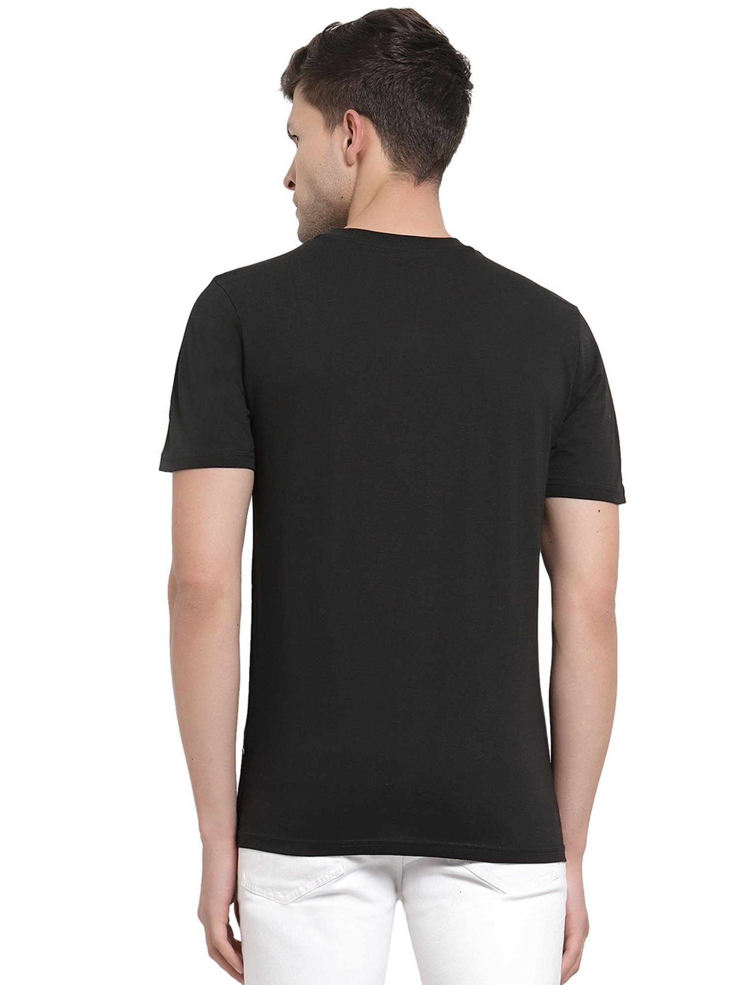 Proteens Black Round Neck T-Shirt
