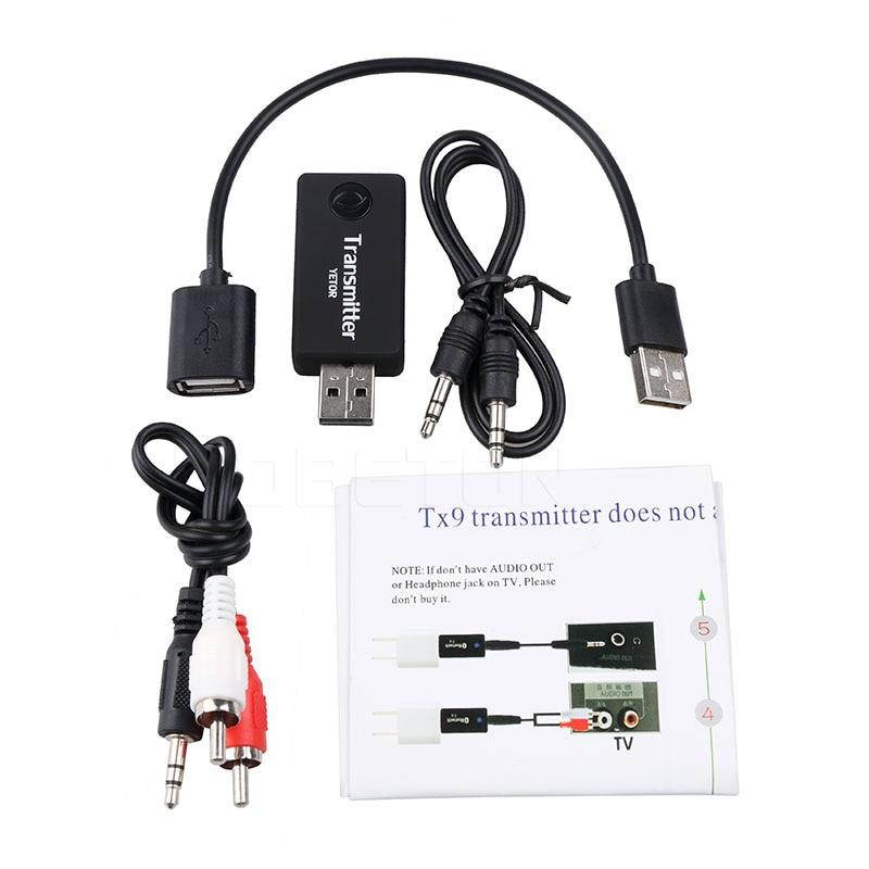 KEBIDU hot Multi function TV Bluetooth Transmitter Bluetooth Audio Music Transmitter Receiver Computer 3.5mm Audio Adapter