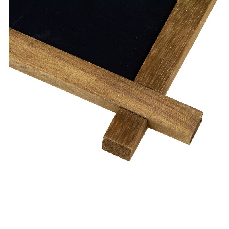 22" x 32" Cates Barn Door Wood Framed Chalkboard Rustic Brown - Kate and Laurel