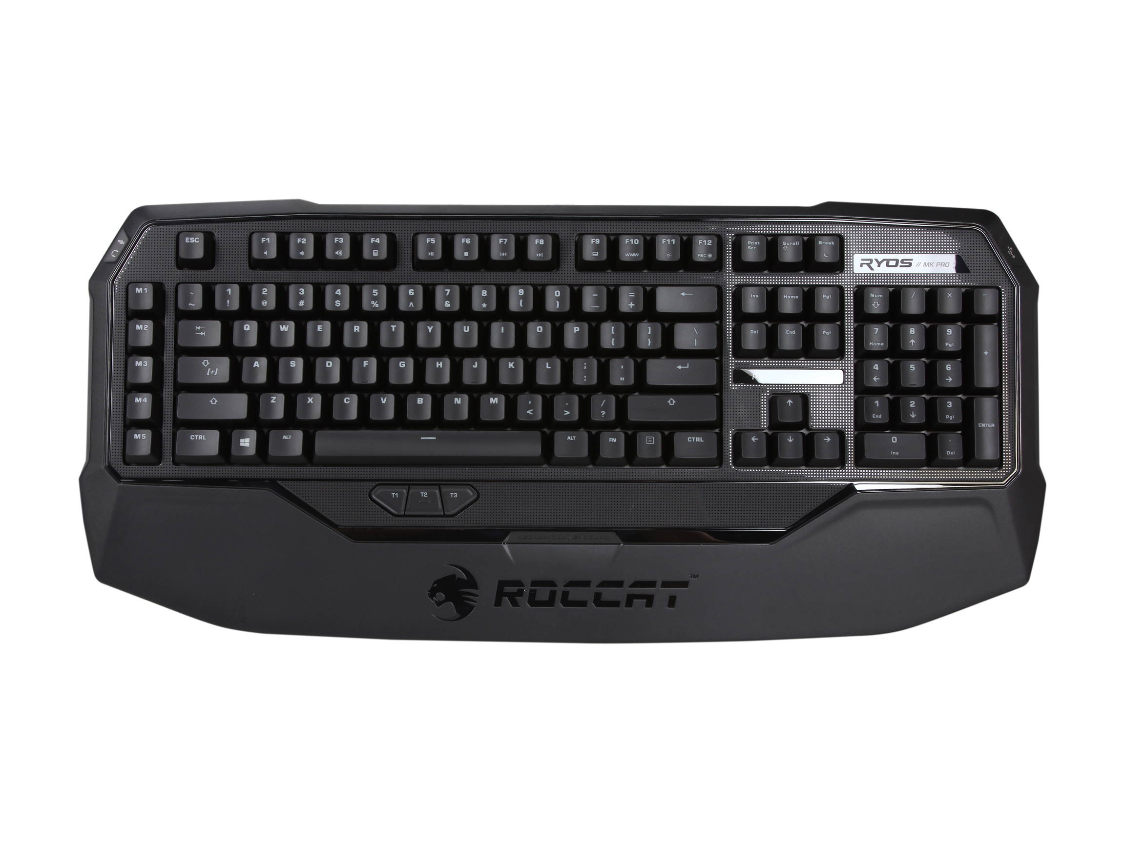 ROCCAT ROC-12-851-BK Ryos MK Pro Mechanical Keyboard with Per-key Illumination - Black Cherry MX Key Switch