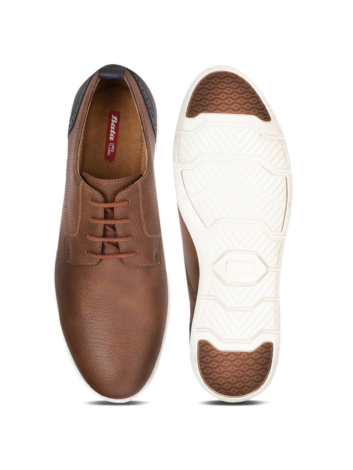 Bata Men's Brown Derby Shoes