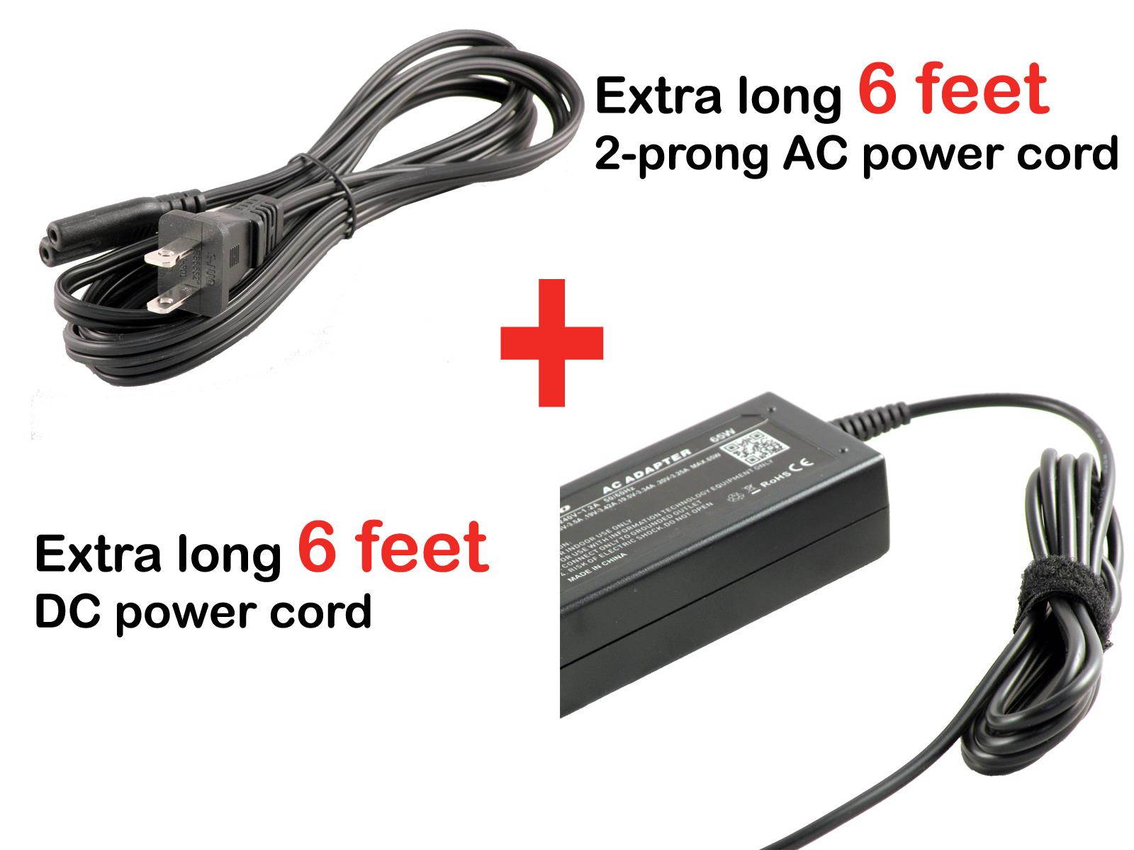 iTEKIRO AC Charger for Lenovo Ideapad 120S 11", 120S-11IAP 81A4 81A40025US; Ideapad 120S 14", 120S-14IAP 81A5 81A5001UUS; Ideapad 2 in 1 11.6" 81CX 81CX0000US; Ideapad 2 in 1 14" 81CW 81CW0000US