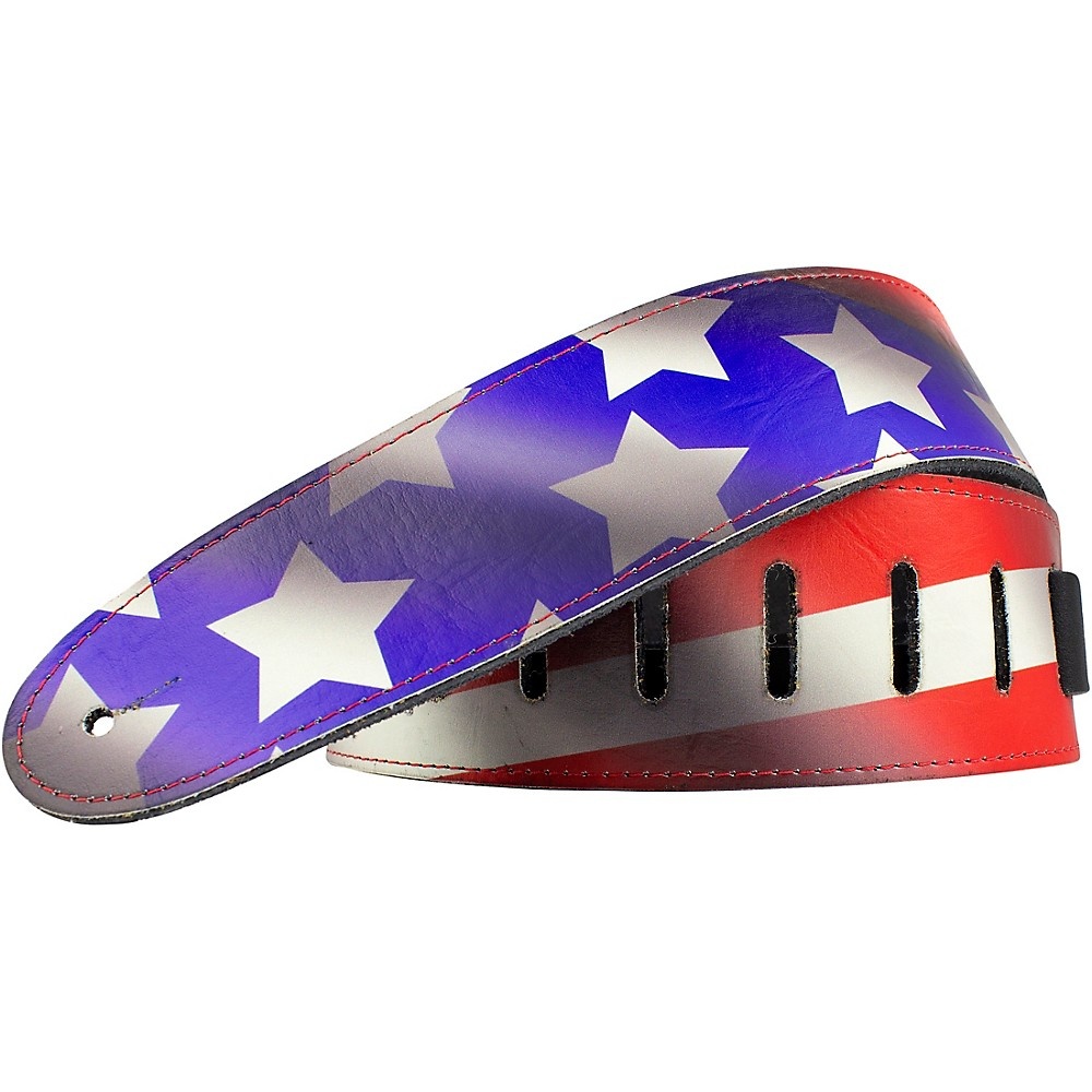 Perri's 2-1/2" Leather Airbrushed Guitar Strap USA