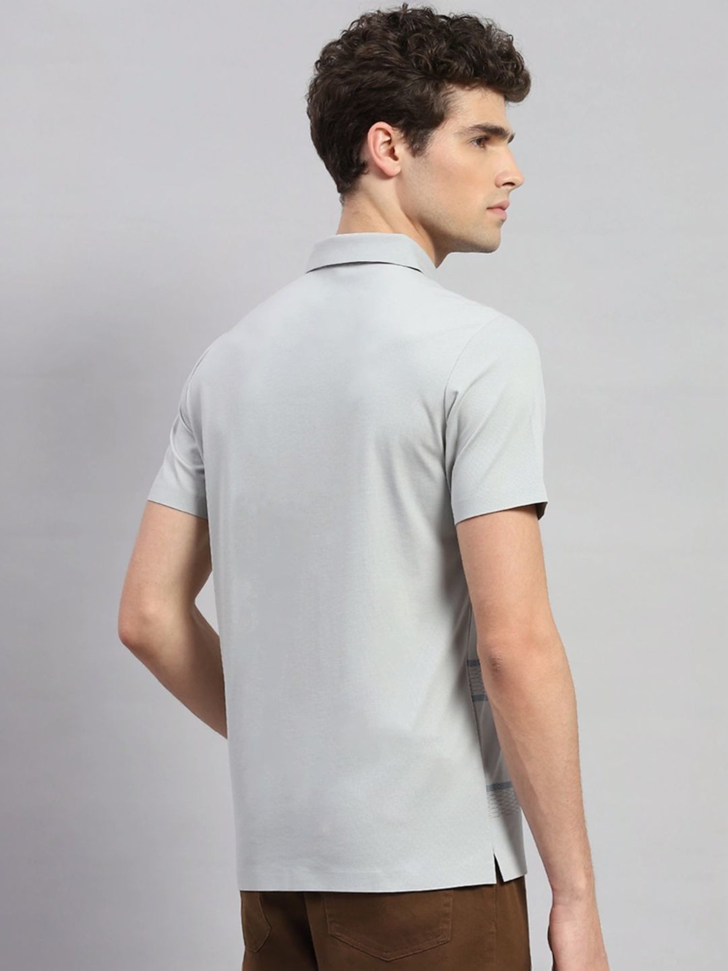 Monte Carlo Sky Regular Fit Striped Polo T-Shirt