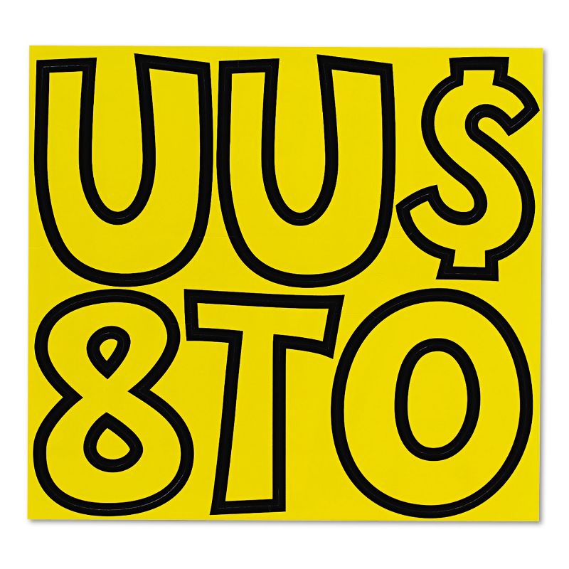 Trend Ready Letters Playful Combo Set Yellow 4"h 216/Set T79743